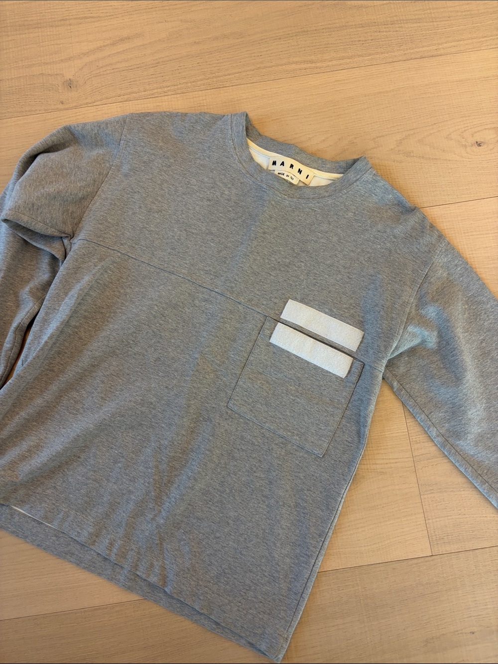 NWOT✨Marni Grey Crewneck Sweatshirt with Pocket